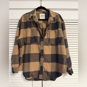 Aerie Plaid Button-Up Shirt